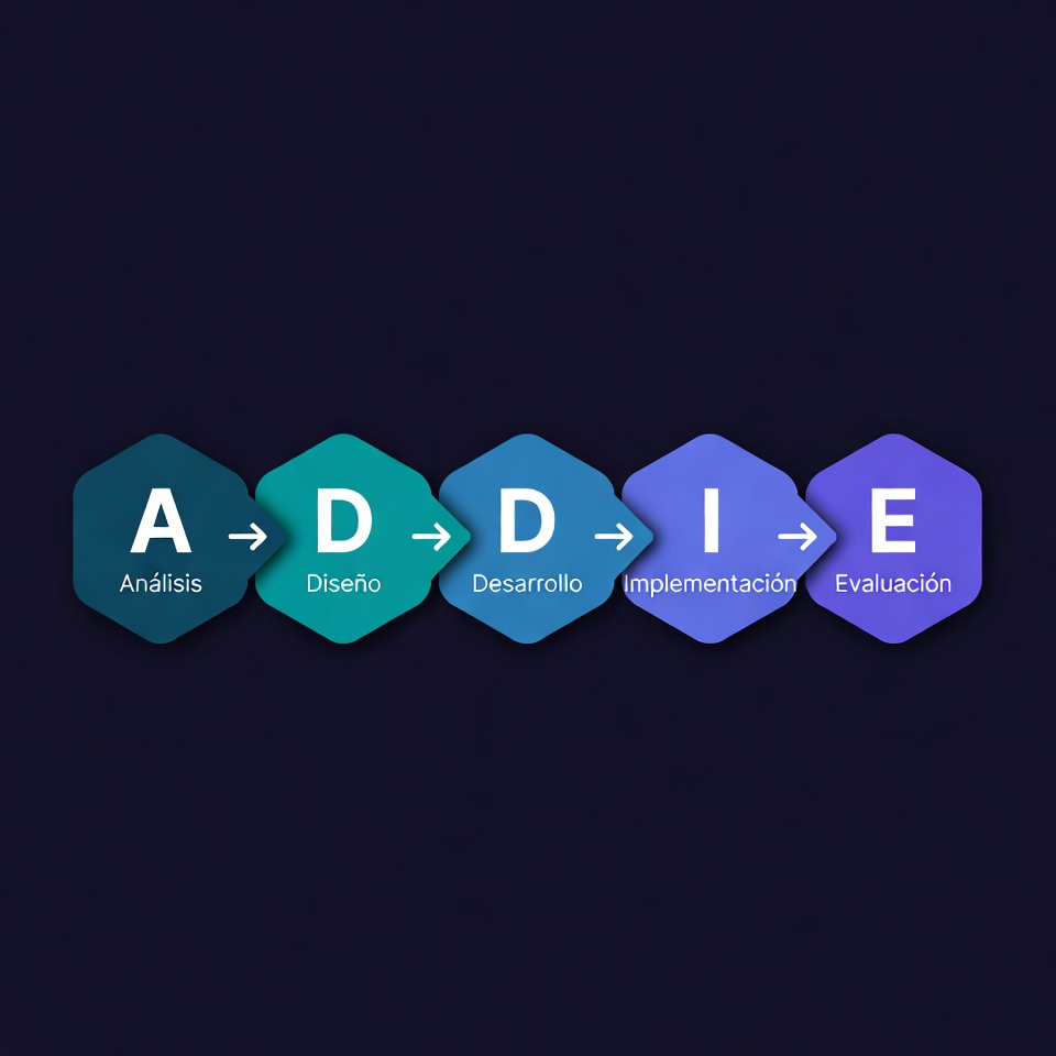 Metodología ADDIE — Análisis, Diseño, Desarrollo, Implementación, Evaluación